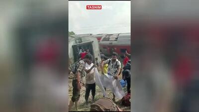 خروج قطار از ریل در هند با دست کم یک کشته + فیلم