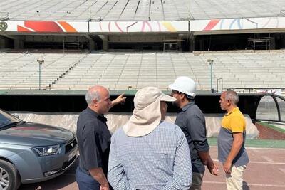 تاج در بازدید از آزادی: ورزشگاه باید تا آخر مرداد آماده شود
