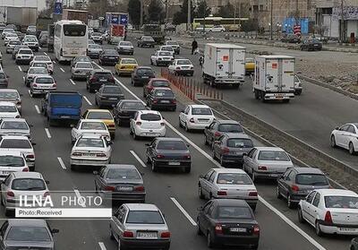 ترافیک سنگین در آزادراه قزوین_کرج_تهران