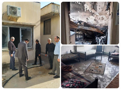 آتش‌سوزی در بیمارستان شهید بهشتی مراغه مهار شد