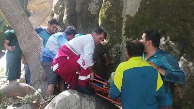 کوهنورد مصدوم در ارتفاعات تنگ تامرادی بویراحمد نجات یافت+فیلم