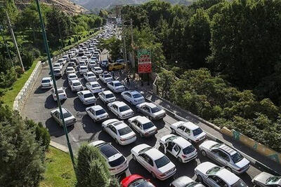 جاده‌های شمال به سمت تهران ترافیک سنگین است