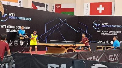 قهرمانی پینگ پنگ باز کردستانی در مسابقات کانتندر جوانان کشور عراق