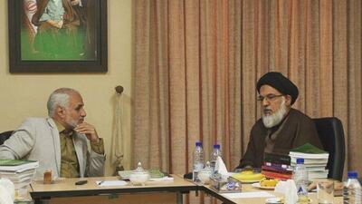 عکس/ دیدار روحانیِ حامی  جلیلی با حسن عباسی | اقتصاد24