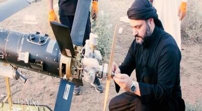 مشارکت مستقیم شیخ اکرم الکعبی در پرتاب پهپاد به اسرائیل+فیلم