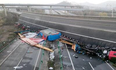 ریزش سهمگین پل در این کشور/ 41 کشته و زخمی بر جا ماند