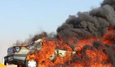 بازداشت عاملان آتش زدن عمدی خودرو شاسی‌بلند در گرمسار
