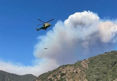 دستور تخلیه کوه‌های شمال لس‌آنجلس بر اثر آتش سوزی - تسنیم