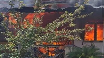 آتش سوزی ۳ خانه در خیابان جوان رشت