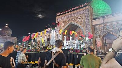 مراسم شب هفتم شهادت امام حسین (ع) و همراهانش در آستانه اشرفیه