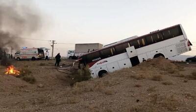 ۹ نفر طی یک تصادف در احمدآباد مستوفی مصدوم شدند