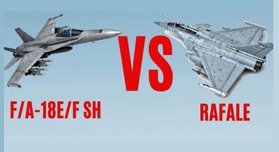 (تصاویر) مقایسه جنگنده های ناونشین F/A-18 Super Hornet آمریکایی و Rafale M فرانسوی
