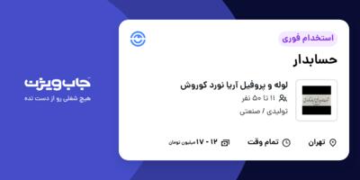 استخدام حسابدار - خانم در لوله و پروفیل آریا نورد کوروش