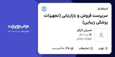 استخدام سرپرست فروش و بازاریابی (تجهیزات پزشکی زیبایی) در شمیران کارگو