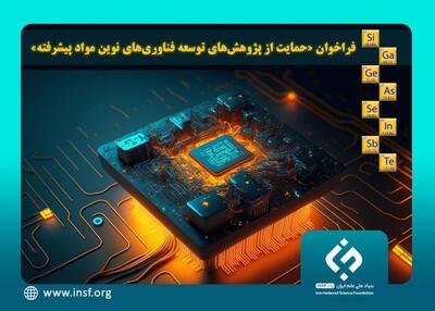 فراخوان حمایت از پژوهش‌های توسعه فناوری‌های نوین مواد پیشرفته