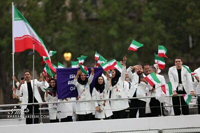 ندا شهسواری پرچمدار ایران در رژه المپیک