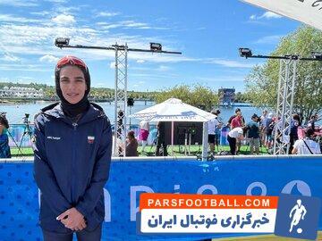 عکس | حمایت دختر المپیکی ایران از مردم فلسطین - پارس فوتبال | خبرگزاری فوتبال ایران | ParsFootball