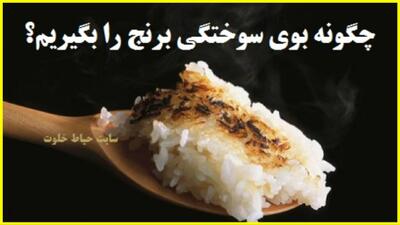 برنجم سوخته چطوری بوی سوختگیش رو از بین ببرم؟ (روش موثر از بین بردن بوی سوختگی برنج)