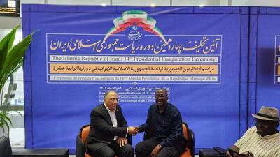 نایب رئیس مجلس غنا در راس هیاتی با استقبال آرا شاوردیان وارد تهران شد