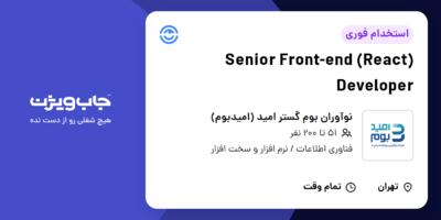 استخدام (React) Senior Front-end Developer در نوآوران بوم گستر امید (امیدبوم)