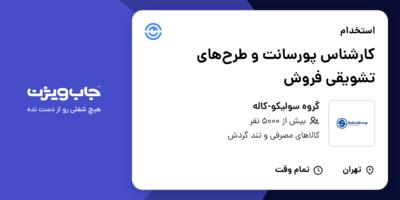 استخدام کارشناس پورسانت و طرح‌های تشویقی فروش در گروه سولیکو-کاله