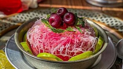 فالوده شیرازی مخصوص رو به روش بازاری تو خونه درست کن + طرز تهیه