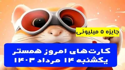 کارت‌های ۵ میلیونی همستر کامبت ۱۴ مرداد