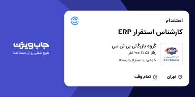 استخدام کارشناس استقرار ERP در گروه بازرگانی بی نی سی