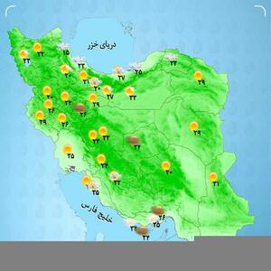 باران و باد شدید در مناطق شمال غرب کشور / موج گرما در راه است + نقشه