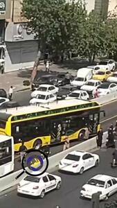 حاوی صحنه‌های دردناک / اولین تصادف BRT کرج با عابر