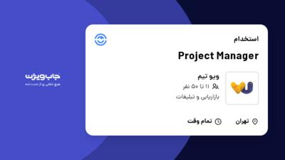 استخدام Project Manager در ویو تیم