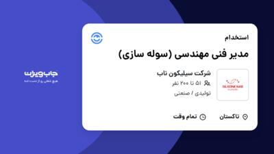 استخدام مدیر فنی مهندسی (سوله سازی) در شرکت سیلیکون ناب