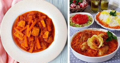 طرز تهیه خورش هویج با مرغ / غذای اصیل تبریزی رو اینجوری بپزی بهترین میشه