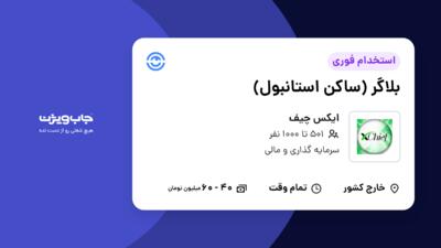 استخدام بلاگر (ساکن استانبول) - خانم در ایکس چیف