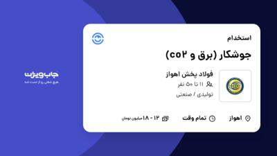 استخدام جوشکار  (برق و co2) - آقا در فولاد پخش اهواز