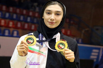 مبینا نعمت زاده مدال خود را به چه کسی تقدیم کرد؟+فیلم