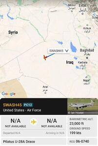 پرواز هواپیماهای شناسایی آمریکا بر فراز عراق و اردن/ عکس