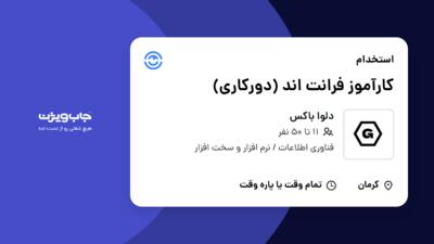 استخدام کارآموز فرانت اند (دورکاری) در دلوا باکس