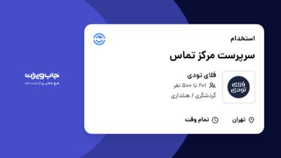 استخدام سرپرست مرکز تماس در فلای تودی