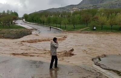 لحظه بارش شدید باران در املش | رویداد24