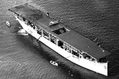 (عکس) داستان  USS Langley ؛ اولین ناو هواپیمابر ایالات متحده که در جنگ جهانی دوم غرق شد