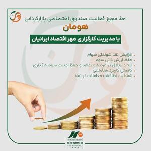 فعالیت صندوق اختصاصی بازارگردانی هومان آغاز شد.