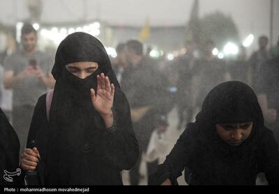 (تصاویر) زائران اربعین حسینی در گرمای ۴۷ درجه