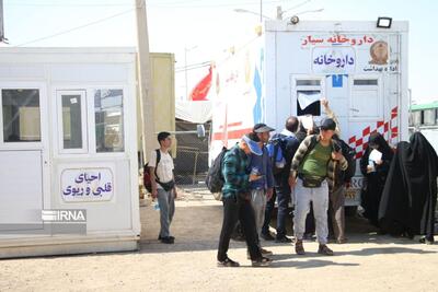 خدمات‌رسانی بیمارستان صحرایی نهاجا به پنج هزار زائر در مرز مهران 