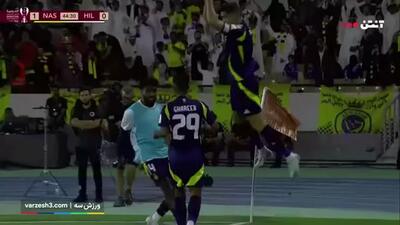 خلاصه بازی فوتبال النصر - الهلال و توقف تیم رونالدو