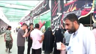 مرز ریمدان گذرگاه زوار امام حسین(ع) + فیلم