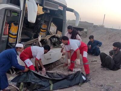 واژگونی مرگبار اتوبوس مسافربری در جاده کرمان