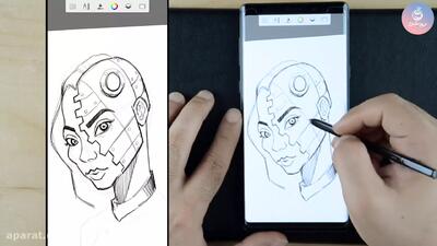 قسمت سوم: آموزش نقاشی دیجیتال با گوشی Note سامسونگ و برنامه Sketchbook