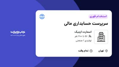 استخدام سرپرست حسابداری مالی در اسمارت اپتیک