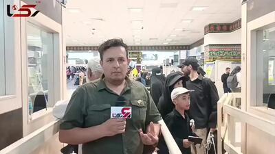 گزارش رکنا از مرز خسروی/ عبور چهار ثانیه ای زائران اربعین از این مرز+ فیلم